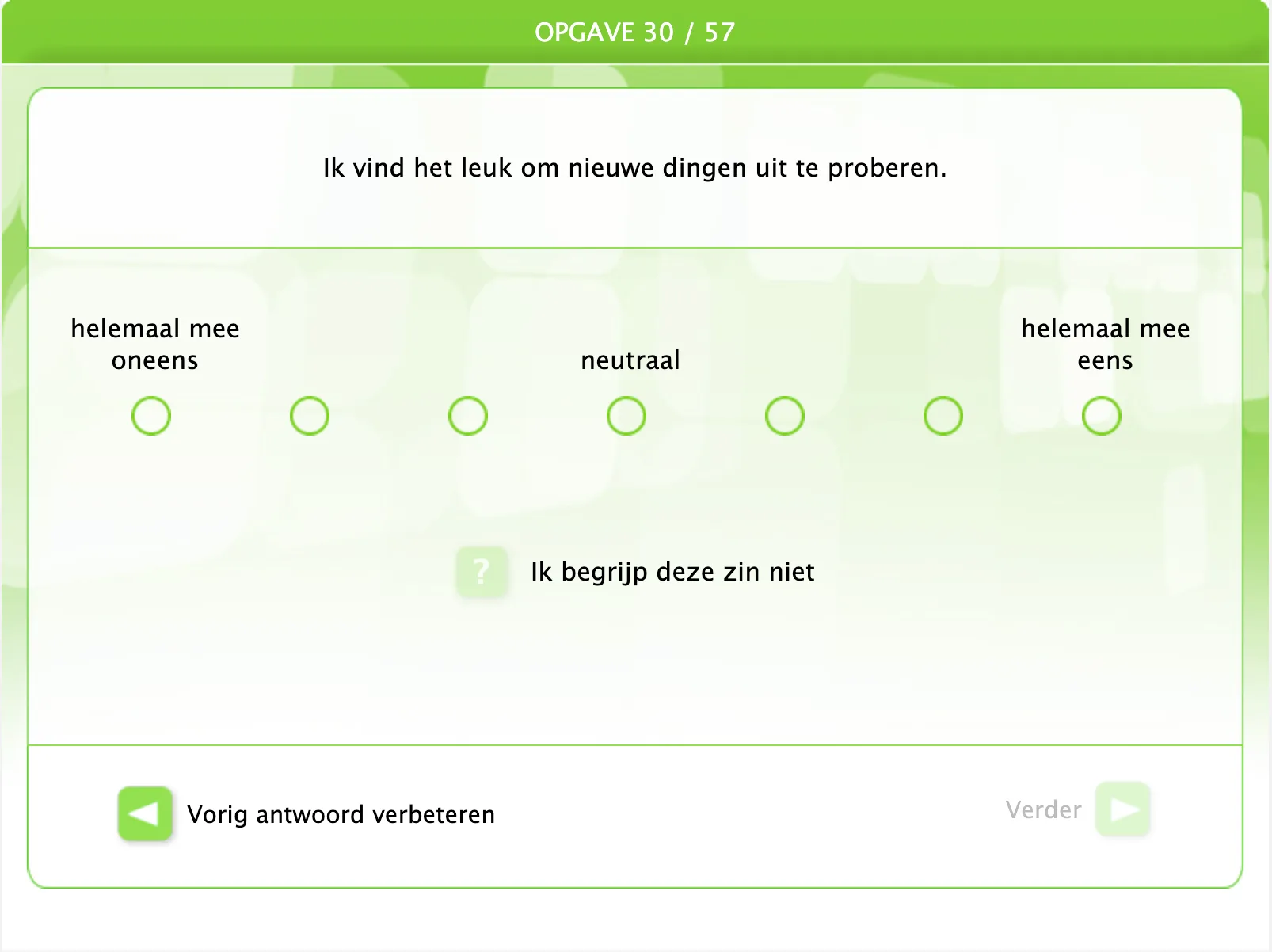 Persoonlijkheid example