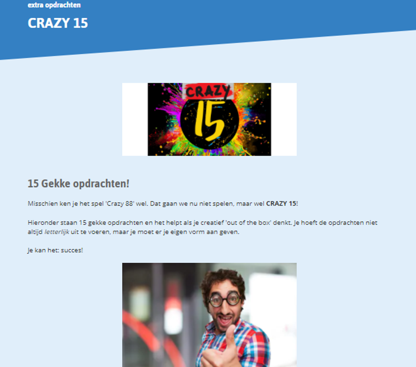 Een cadeautje van AMN in deze verlengde lockdown